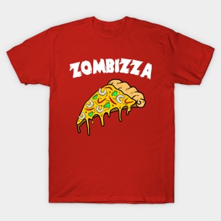 Zombizza Zombie Worms & Maggots Pizza T-Shirt